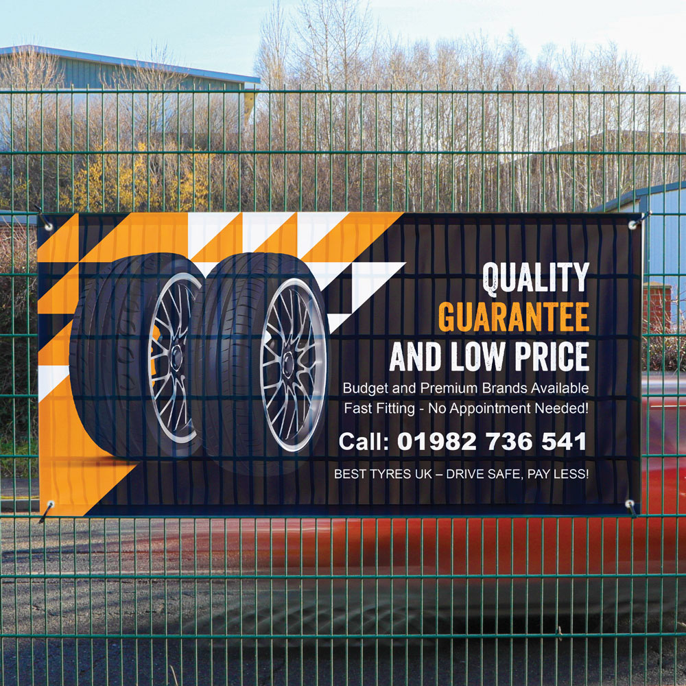 banner printing in Godalming, UPVC or Mesh